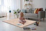 Beige Aztec Baby Playmat 6 Tiles 6x4ft